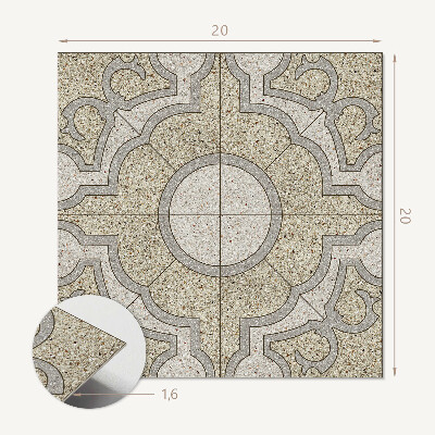 Pvc fliesen Ornamentales Mosaik im Stil