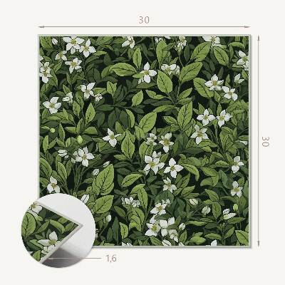 Vinyl fliesen Blumenmuster mit Blumen