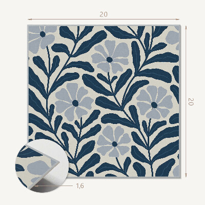 Vinyl fliesen selbstklebend Blumenmuster