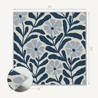 Vinyl fliesen selbstklebend Blumenmuster