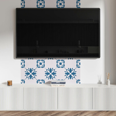 Pvc fliesen Pflanzendesign mit Blüten und Blättern