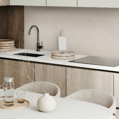 Vinyl fliesen selbstklebend Feine Spiralen mit Blattmotiv