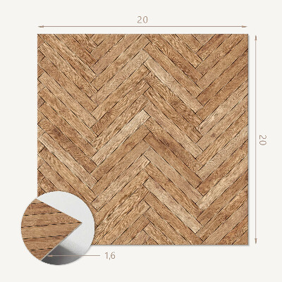 Vinyl fliesen Geometrisches Fischgrätenmotiv