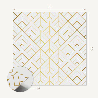 Vinyl fliesen selbstklebend 3D-Blattmotiv