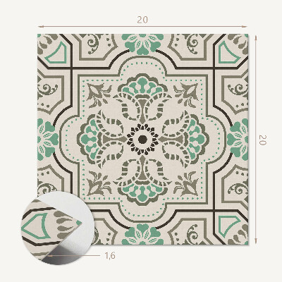 Vinyl fliesen Abstraktes Muster mit geometrischen Formen