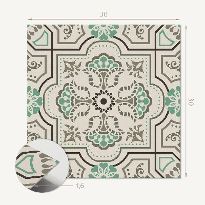 Vinyl fliesen Abstraktes Muster mit geometrischen Formen
