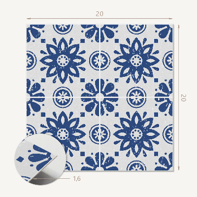 Vinyl fliesen selbstklebend Blumenmuster