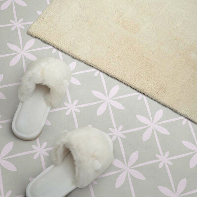 Vinyl fliesen Blumennetz mit Blumen
