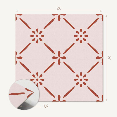 Pvc fliesen Modernes Blumenmotiv