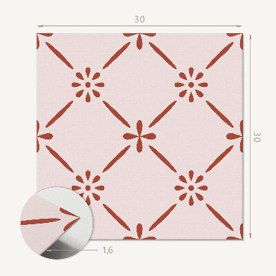 Pvc fliesen Modernes Blumenmotiv