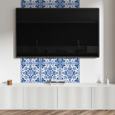 Pvc fliesen Symmetrische Blumen in Harmonie
