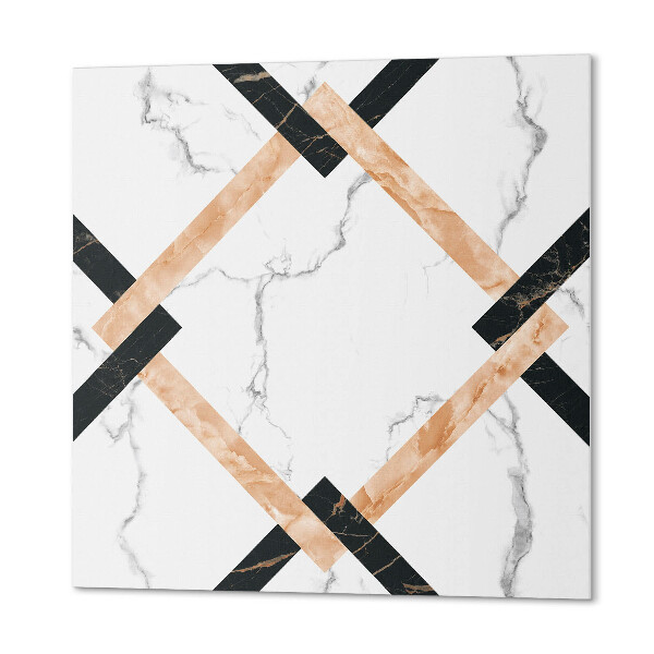 Vinyl fliesen Stilvolle Marmormuster in geometrischen Formen