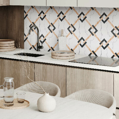 Vinyl fliesen Stilvolle Marmormuster in geometrischen Formen
