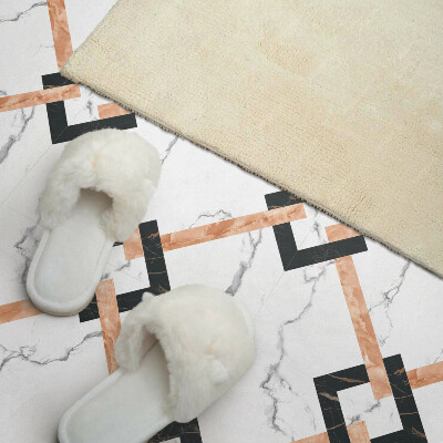 Vinyl fliesen Stilvolle Marmormuster in geometrischen Formen
