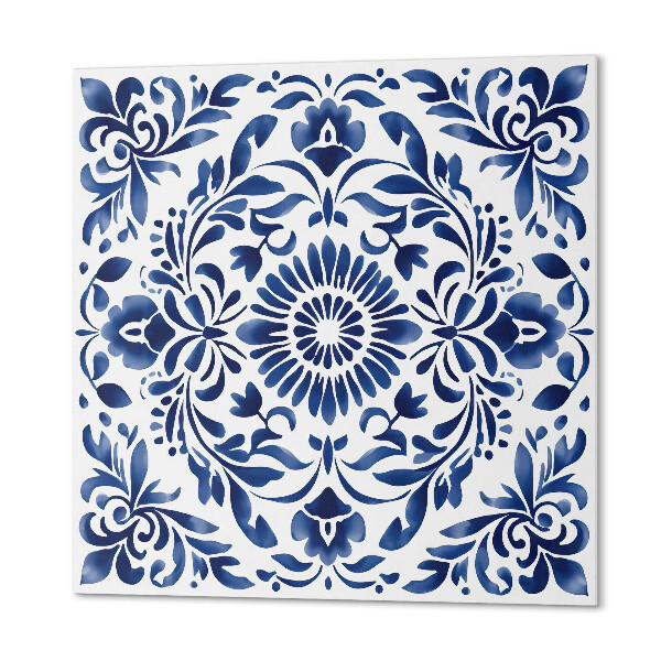 Vinyl fliesen selbstklebend Blumenornament im eleganten Stil