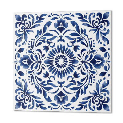 Vinyl fliesen selbstklebend Blumenornament im eleganten Stil