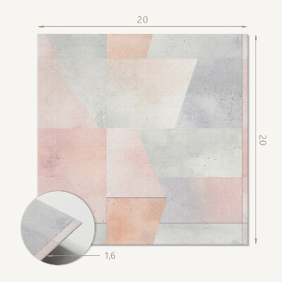 Vinyl fliesen Geometrische Muster in Pastelltönen