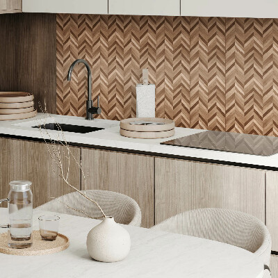 Vinyl fliesen Von Holz inspiriertes Fischgrätenmuster