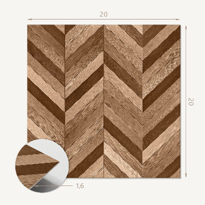 Vinyl fliesen Von Holz inspiriertes Fischgrätenmuster