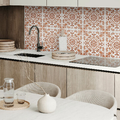 Vinyl fliesen selbstklebend Ornamente mit floralem Motiv