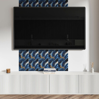 Vinyl fliesen selbstklebend Abstraktes Wellendesign
