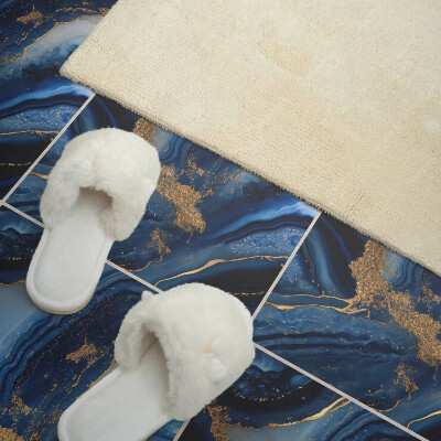 Vinyl fliesen selbstklebend Abstraktes Wellendesign