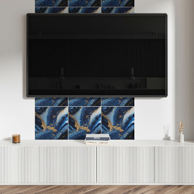 Vinyl fliesen selbstklebend Abstraktes Wellendesign