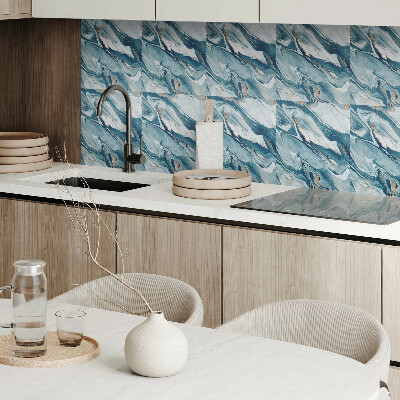 Pvc fliesen Dynamische Wellen im abstrakten Stil
