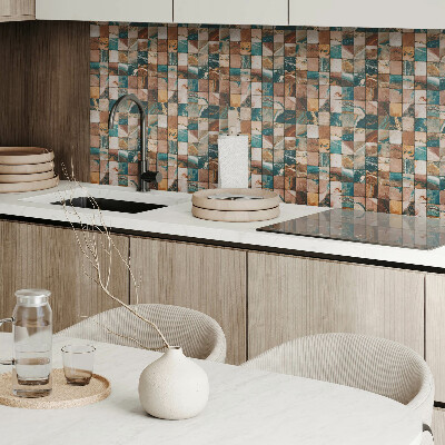Vinyl fliesen Mosaikmuster mit Steinelementen