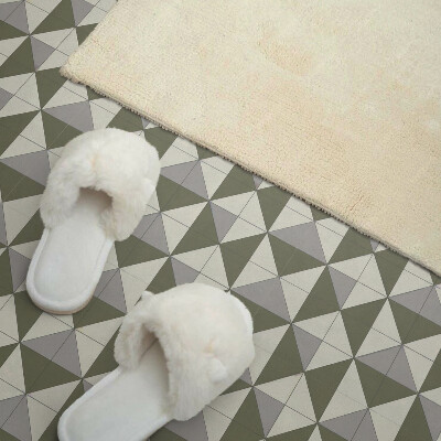 Pvc fliesen Das Motiv der dreieckigen Formen