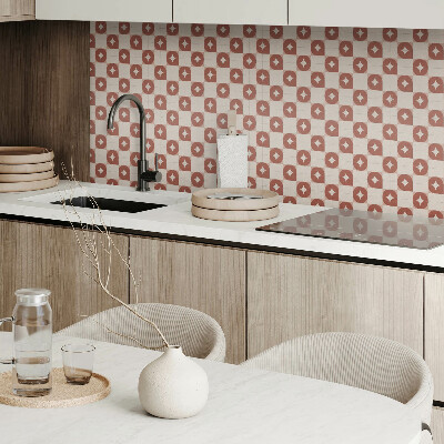 Vinyl fliesen Geometrisches Muster mit Kreisen