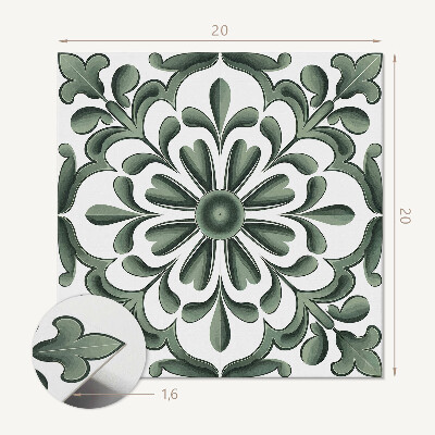 Pvc fliesen Blumenmuster im Rand