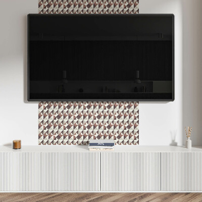 Vinyl fliesen selbstklebend Dreiecksmotiv in modernem Design