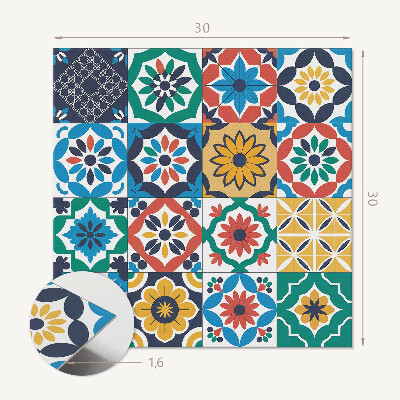 Pvc fliesen Die Geometrie von Mosaiken in einer harmonisierten Komposition