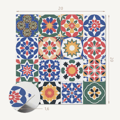 Vinyl fliesen selbstklebend Mosaikmuster in Linien