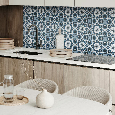 Vinyl fliesen selbstklebend Symmetrisches Blumenmuster