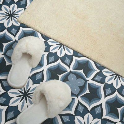 Vinyl fliesen selbstklebend Symmetrisches Blumenmuster