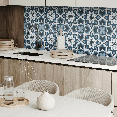Vinyl fliesen selbstklebend Symmetrisches Blumenmuster