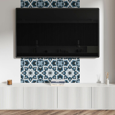 Vinyl fliesen selbstklebend Symmetrisches Blumenmuster