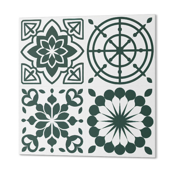 Pvc fliesen Geometrisch mit floralem Akzent