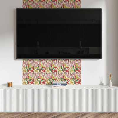 Pvc fliesen Ornamentales Blumenmuster