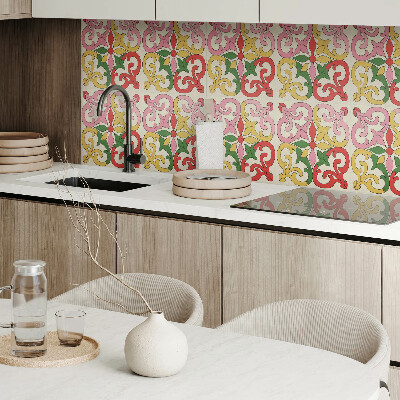 Pvc fliesen Ornamentales Blumenmuster