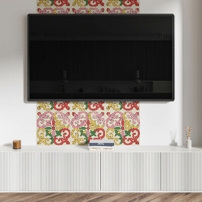 Pvc fliesen Ornamentales Blumenmuster