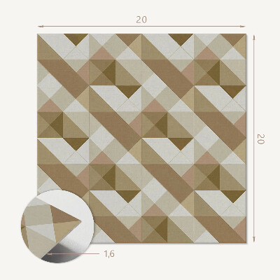 Vinyl fliesen selbstklebend Natürliche, von der Geometrie inspirierte Muster