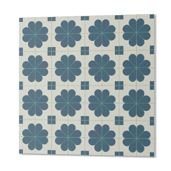 Pvc fliesen Karierte Blumen