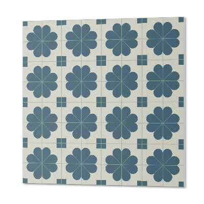 Pvc fliesen Karierte Blumen