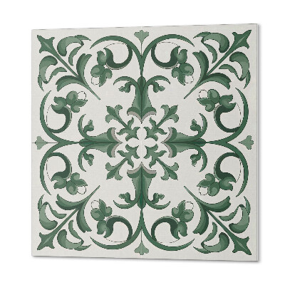 Vinyl fliesen selbstklebend Blumenmuster, umgeben von Pflanzen