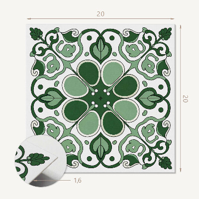 Vinyl fliesen Blattblumenmuster