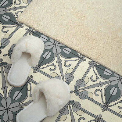 Vinyl fliesen selbstklebend Ornamentales Blumenmuster