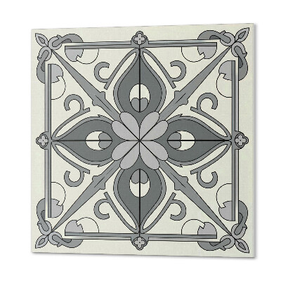 Pvc fliesen Symmetrisches Blumenmotiv